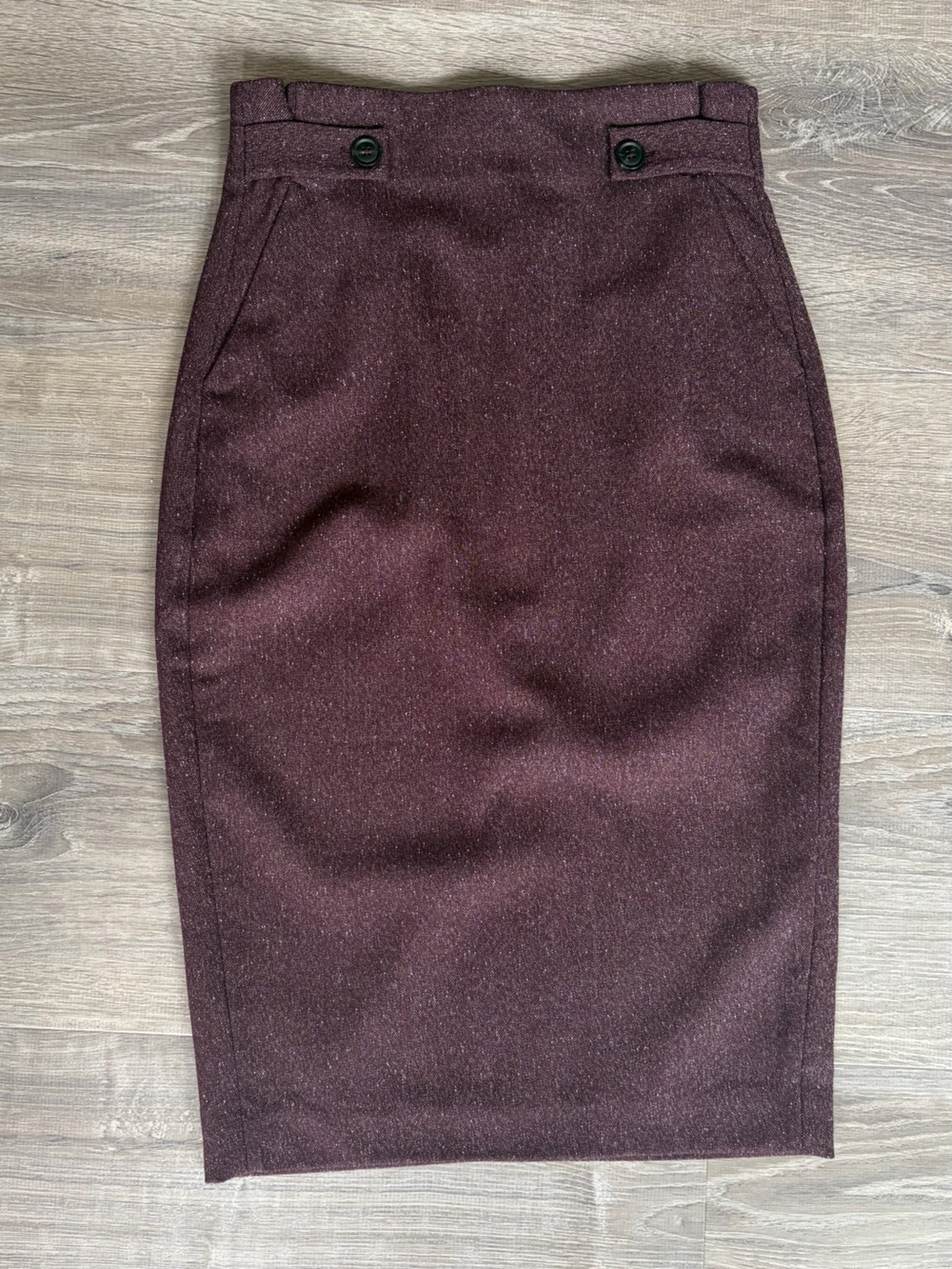 RW&CO. Metallic Wine Strapless Tube Top